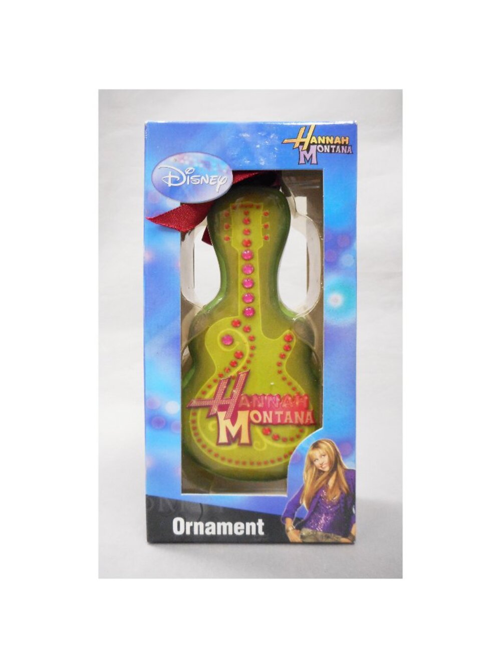 Disney Hanna Montana Guitar Christmas Ornament -New in box, Miley Cyrus